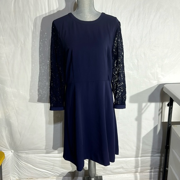 LOFT Outlet Navy Dress - Size 16 - Picture 1 of 8